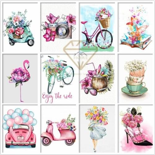 5d diy diamond painting flower art full diamond mosaic kit car landscape diamond embroidery creative home decorgift cross stitch