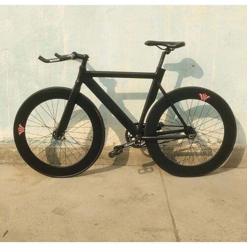 700C 52cm Frame Muscular Aluminum Alloy Fixed Gear Bike Track Bicycle With 70mm Wheel Rim