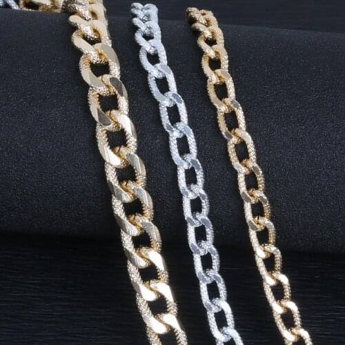 Aluminum Chain mix size pick 12x7mm 15x11mm Antique Rhodium Gold Color Jewelry Findings Chain Connector