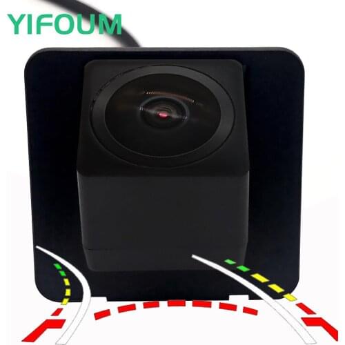 AHD Fisheye Starlight 12LED Dynamic Trajectory Car Rear View Wireless Camera For Cadillac XT5 2016 2017 2018 2019 2020
