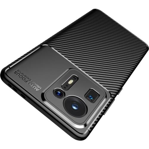 Carbon Fiber Cover For Xiaomi Mix 4 Case Bumper Silicone Funda For Xiaomi Mi Mix 4 MiMix 4 Ultra Thin Case For Xiaomi Mi Mix 4
