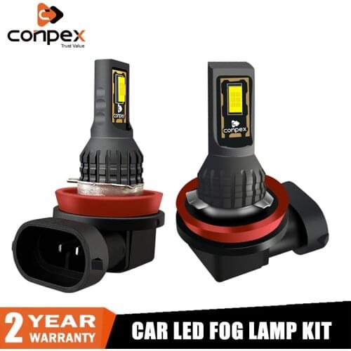 Conpex 2pcs H11 H9 H8 Fog Lights 9005 HB3 9006 HB4 H7 H4 12V For Nissan Almera Juke Suzuki Grand Vitara Swift Led Car Lamp Bulb
