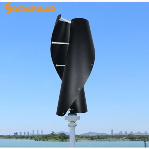 Hot Sale CE Roof Mount Residential 600w 12V 24V Vertical Axis Efficient Wind Turbine Generator For Home Use high efficiency