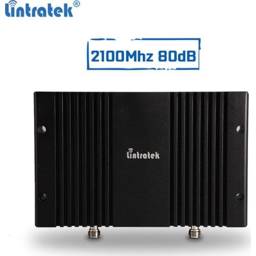 Lintratek 80dBi 3g repeater 2100Mhz cellular signal booster 3g 2g mobile signal amplifier AGC MGC with LCD display tele 2 #6.1