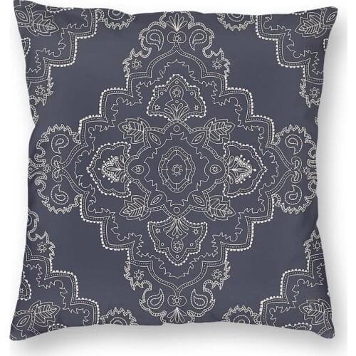 Medallion Persian Pillowcase Decoration Bohemian Cushion Cover Throw Pillow for Home Polyester Double-sided Printing Print