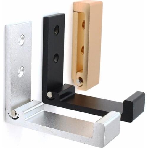 Fashion Simple folding hook alloy wall Hangers Mobile phone bracket home Decorative Key curtains Clothes Coat Multi Storage rack