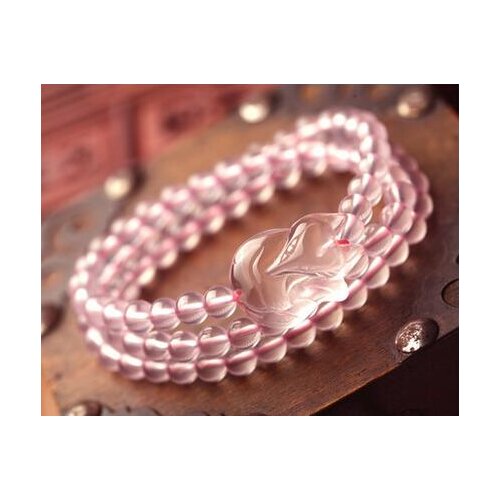 Natural pink crystal fox Bracelet men and women of jewelry gift certificate