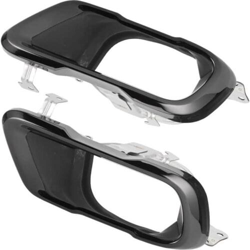 Pair Exhaust Muffler Tips Set Chrome Black End Pipe Trim Fit for BMW X5 G05 M Sport 2019