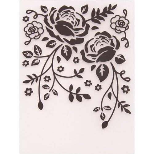 HOT Plastic Rose Flower Template Craft Card Making Paper Card Album Wedding Decoration Clip Embossing Folders