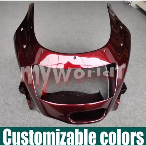 Fit For KAWASAKI ZZR1100 C ZX-11 1990 1991 1992 Front Upper Fairing Headlight Nose Cowl