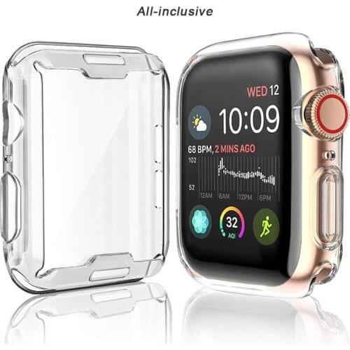 Clear Watch Cover Protector Case for Apple Watch 5/4/3/2/1 40mm 44mm Scratch Silicone Soft cases For iWatch Series 42mm 38mm