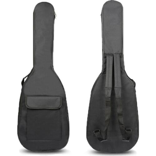 Unisex Black Padded Waterproof Electric Guitar Bags Man Women Portable Bass Guitar Backpack