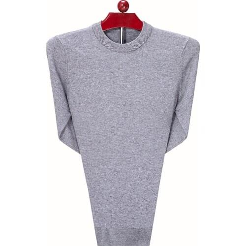 Winter New Style Thick Mens Sweater Korean-style Slim Fit Womens Solid Color Long Sleeves Woollen Sweater O Neck Crew Neck Pul