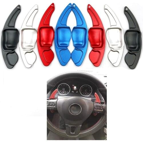 For VW Golf 5 6 MK6 GTI R Jetta MK5 Passat B6 B7 CC Polo Sharan Tiguan Seat Leon DSG Steering Wheel Paddle Extension Shift Cover