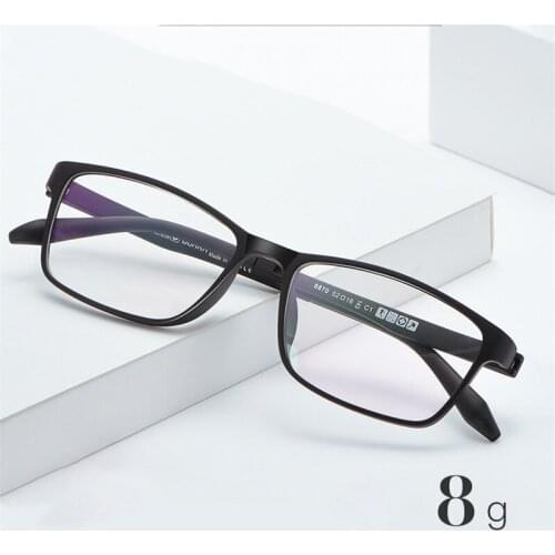 Vazrobe 8g Eyeglasses Frame Men Women Ultra-light No Screw Glasses Man Black Prescription Spectacles Eyeglass for Optic Lens