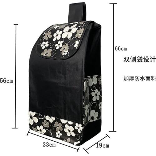 Waterproof Cloth Foldable Shopping Bags For Trolley Cart Big Shopping Basket Multi Style Groceries Trolley Bags Storage Handbag
