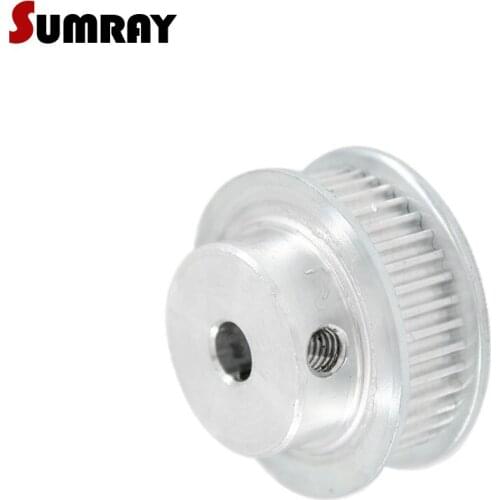 SUMRAY 2GT Timing Pulley 40T Bore 5/6/6.35/7/8/10/12mm CNC Pulley Wheel 11mm Belt Width 2GT Gear Pulley For Laser Machine