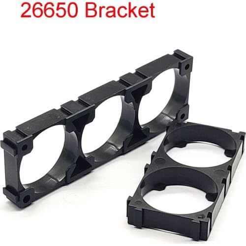 10 Pcs 26650 Bracket 26650 Battery Holder Bracket Cell Safety Anti Vibration Plastic Brackets