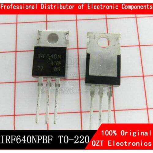10pcs IRF640NPBF TO220 IRF640N TO-220 IRF640 Power MOSFET new and original