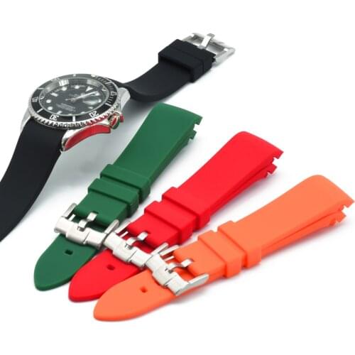 High Quality Watchbands Silicone Strap 20mm 22mm Watch Bands Soft Rubber Replacement Bracelet Waterproof Strap For Seiko Omega