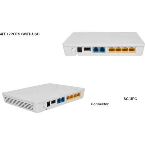 5pcs 10pcs/Lot Free shipping Refurbished Huawei HG8346M 8245A 4FE+2POTS+WiFi EPON GPON XPON wifi ONU FTTH Eng OS Mordem Router