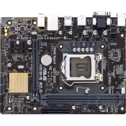 ASUS H81M-E R2.0 Desktop Motherboards LGA 1150 Intel H81 DDR3 supports i7 i5 i3 CPU PCI-EX16 SATA III Micro ATX Motherboard