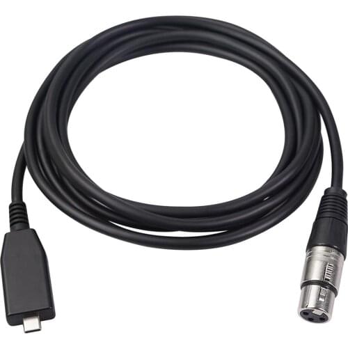 Audio Adapter 3 Pin XLR Female to 2.0 Type C USB Connector Microphone Mic