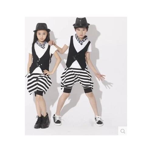 Child children jazz dance costumes boy/girl horse riding dancewear contemporary dance costumes stage costume stage wear girls
