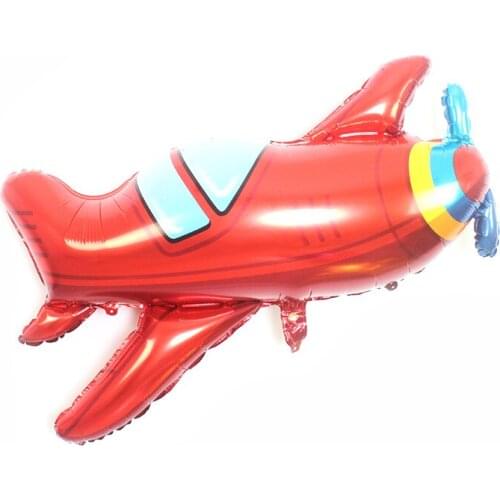 Giant 80*96cm fighter balloons inflatable foil helium cartoon plane ballons for baby boy shower kids birthday party decor