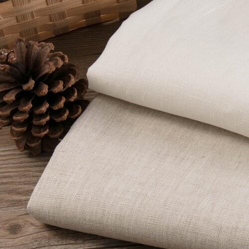 Good Quality Designer Fabric French 100% Linen Fabric 200g Primary Color For Sewing Suit And Pants 45*140cm W300207