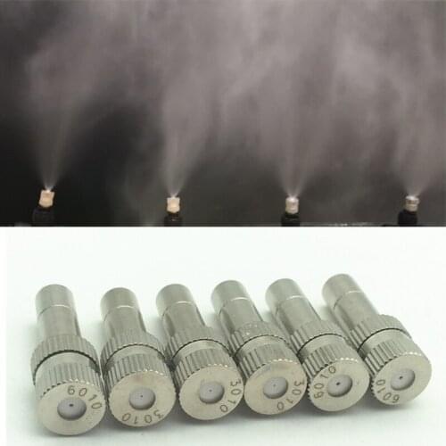 L0029 (50 pieces/lot) Slip Lock Low Pressure Head Mist Maker 6mm 5-20Bar Mist Sprayer Nano Mist Spray