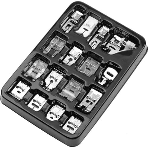 16pcs Sewing Machine Presser Foot Feet Kit Set With Box Brother Singer Janom Sewing Machines Foot Tools Accessory Sewing Tool
