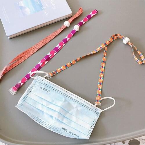 Face Mask Lanyard Mask Hanging Rope Mask Holder Adjustable Traceless Ear Hanging Rope Convenient Anti-lost Anti-Fall Mask Rope