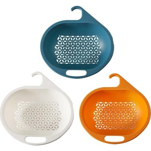 Portable Plastic Storage Organizer Basket with Hook Kitchen Bath Basket Shower Storage Container Multifunctional Basket