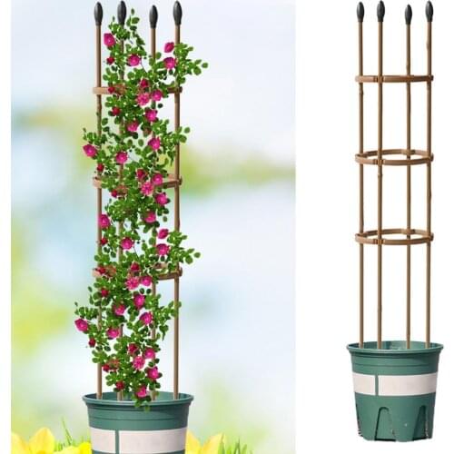 Climbing Plant Trellis Garden Tomato Support Cages For Flowers Plants Support Frame Trellis Climbing DIY Flower Vines Pot Stand