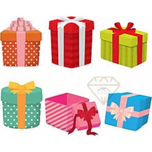 Lucky Box Surprise Blind Guessing Gift 5D Diamond Painting Cartoon Animation Mysterious Blind Box Character Rhombus Cross Stitch