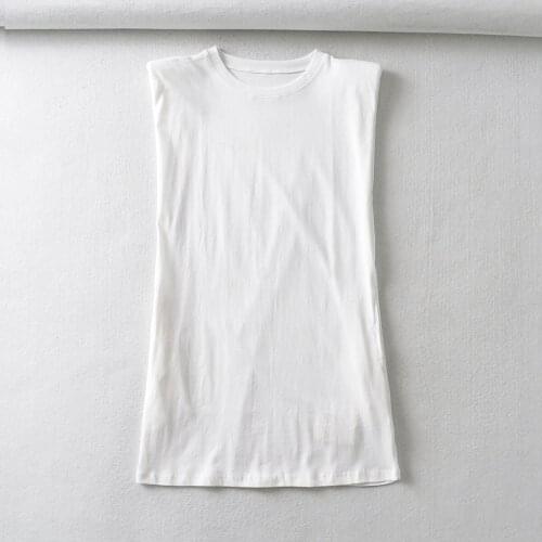 Sexy Jewel Neck Sleeveless Mini Shirt Dresses DLQZ267