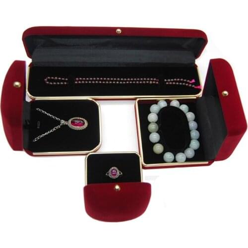 New Luxury Jewelry Box Case Bracelet Necklace Hand Chain Box Jewelry Display Organizer Storage Gift Package Wholesale 60pcs/lot