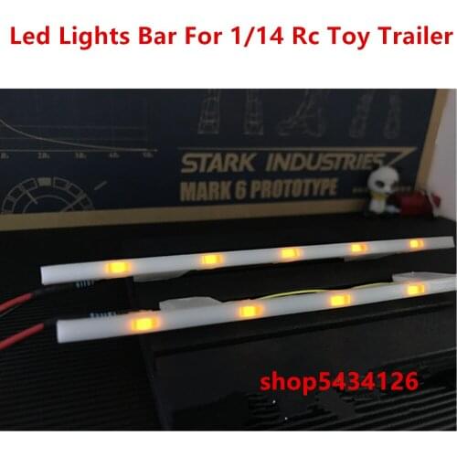 Tractor Trailer Truck Led Lights Bar For 1:14 Scale Rc Toy Trucks Tamiya Scania R620 Benzz 1851 3363 6X4 8X4 Model Upgrade Parts