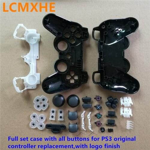 1~10set) Full set 30in1 gamepads joystick Housing Case Shell with all Buttons kits for Playstaion 3 PS3 original Controller