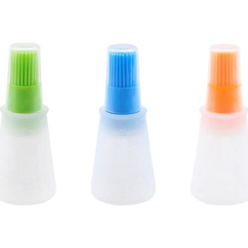 1 Pc Silicone Oil Brush Baking Brushes Liquid Oil Pen Cake Butter Bread Pastry Brush BBQ Utensil Blue Color Safety Basting Brush