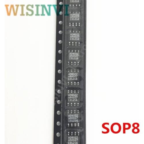 10 PCS AD8022ARZ SOP8 AD8022 SOP-8 AD8022AR SOP8 IC OPAMP VFB 2 CIRCUIT