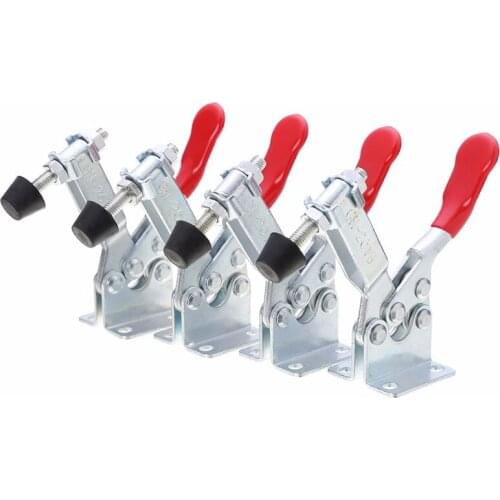 4 PCS 60 Lbs Antislip Covered Hand Tool Toggle Clamp Horizontal Clamp 201A