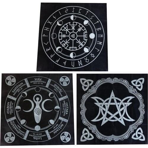 49cm Tarot Tablecloth Altar Tarot Cloth Flannel Variety Styles Astrological Tarot Cloth Christmas Gifts