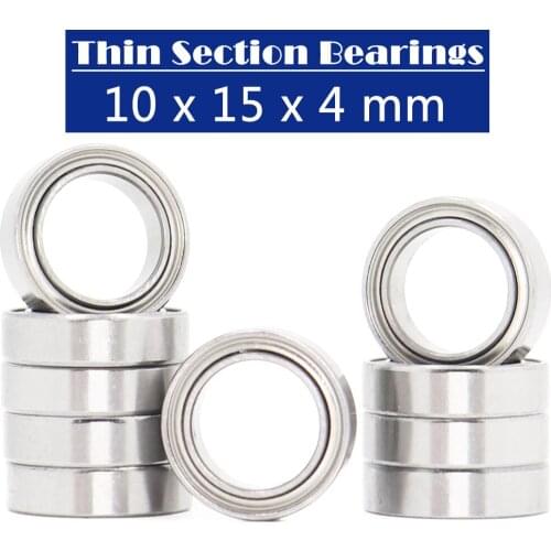 6700ZZ Bearing ( 10 PCS ) 10x15x4 mm Slim Thin Section Deep Groove 6700 Z ZZ Ball Bearings 61700 ZZ 6700Z