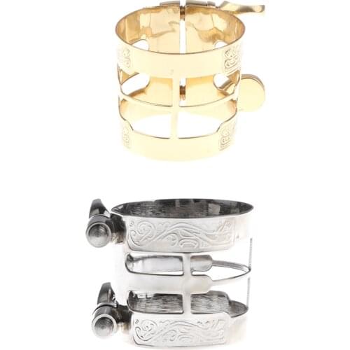 Alto Saxophone Mouthpiece Ligature Alto Tenor Sax Music Lyre for Marching Saxophone Mouthpiece Cap Great Mouthpiece Accessories