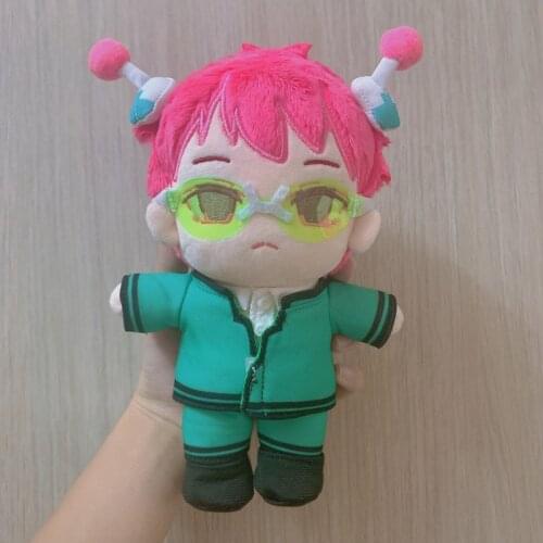 Anime Cute Plush Stuffed Change Dolls Toy 20cm The Disastrous Life of Saiki K. Saiki Kusuo Cosplay Costume Plushie Clothes Gift
