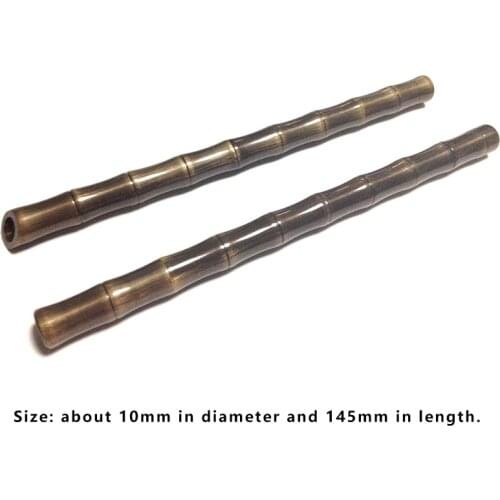 Bronze Handmade Pen Bamboo Pencil Tactical Brass Pen Self-defense Signature Pen Pocket Multi Tools Outdoor Gear Gift