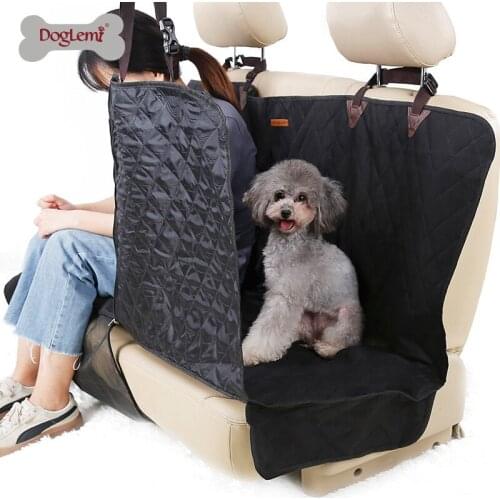 Dog Car Seat Cover 100% Waterproof Pet Dog Travel Mat Mesh Dog Carrier Car Hammock Cushion Protector With Zipper and Pocket