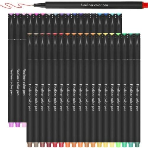 Colored Journal Planner Pens Fine Point Markers Fineliner Drawing Porous Pen for Writing Note Taking Calendar Coloring Books